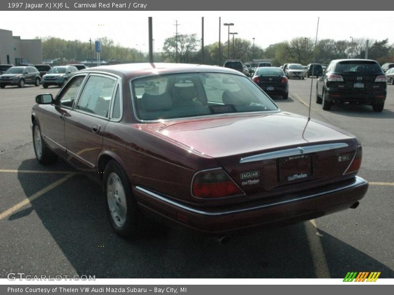 Carnival Red Pearl / Gray 1997 Jaguar XJ XJ6 L