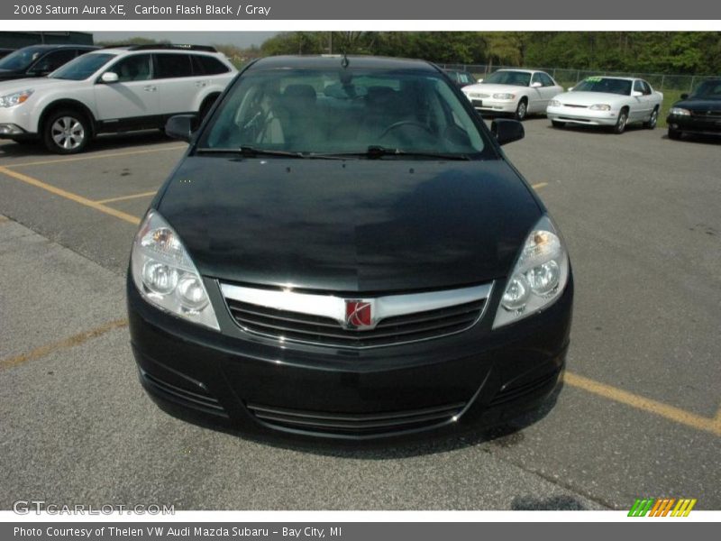 Carbon Flash Black / Gray 2008 Saturn Aura XE