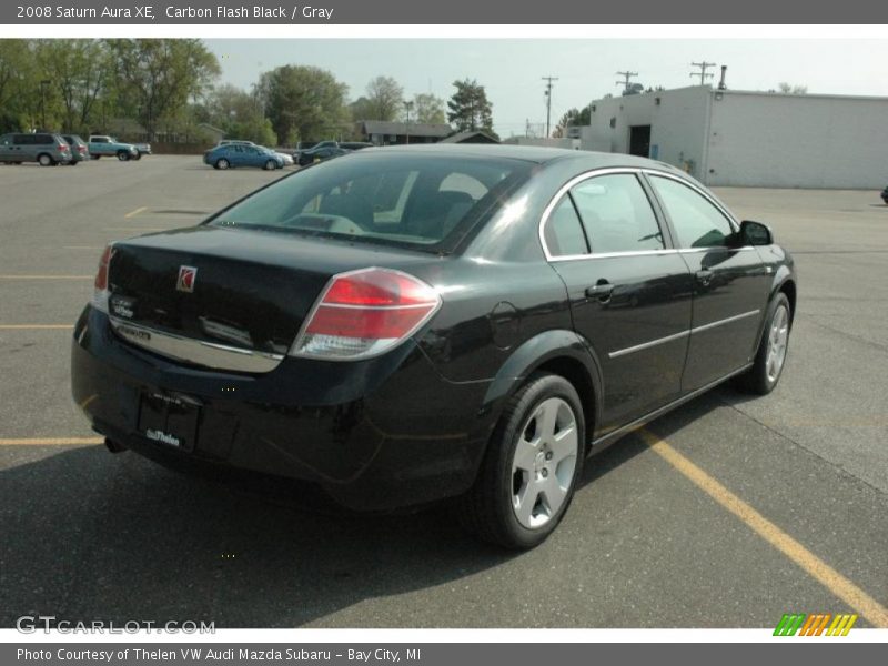 Carbon Flash Black / Gray 2008 Saturn Aura XE