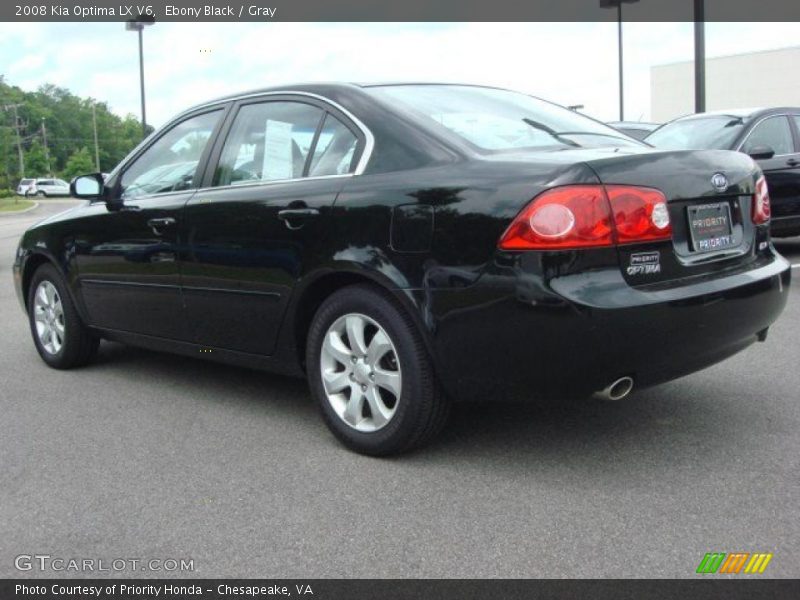 Ebony Black / Gray 2008 Kia Optima LX V6