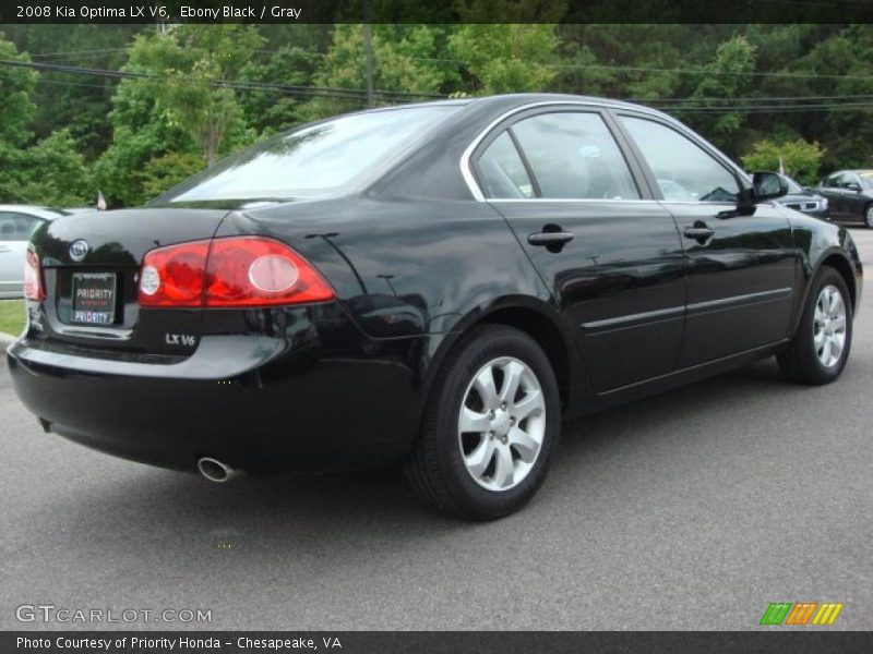 Ebony Black / Gray 2008 Kia Optima LX V6