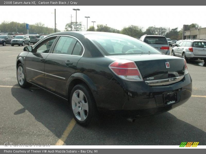 Carbon Flash Black / Gray 2008 Saturn Aura XE
