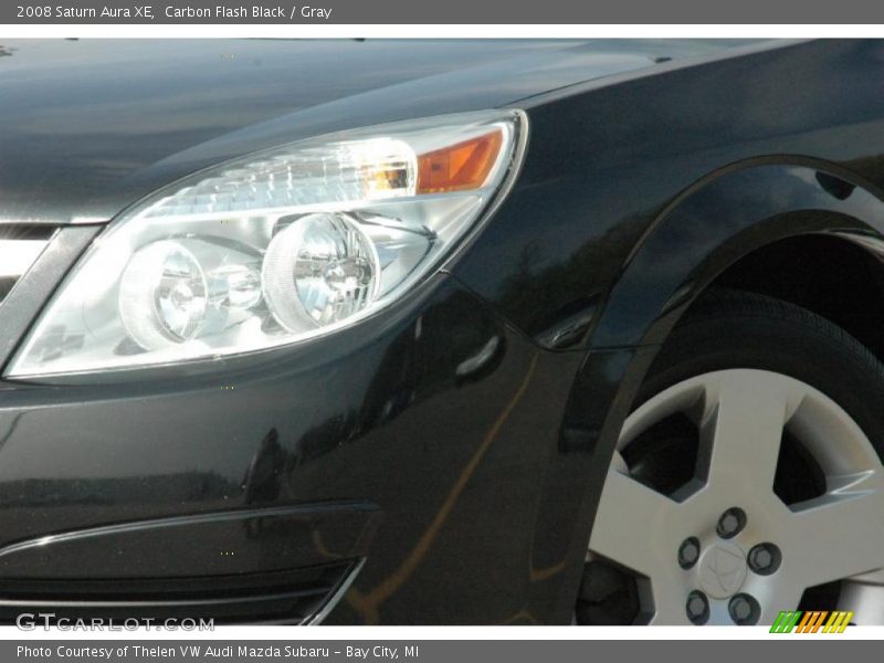 Carbon Flash Black / Gray 2008 Saturn Aura XE
