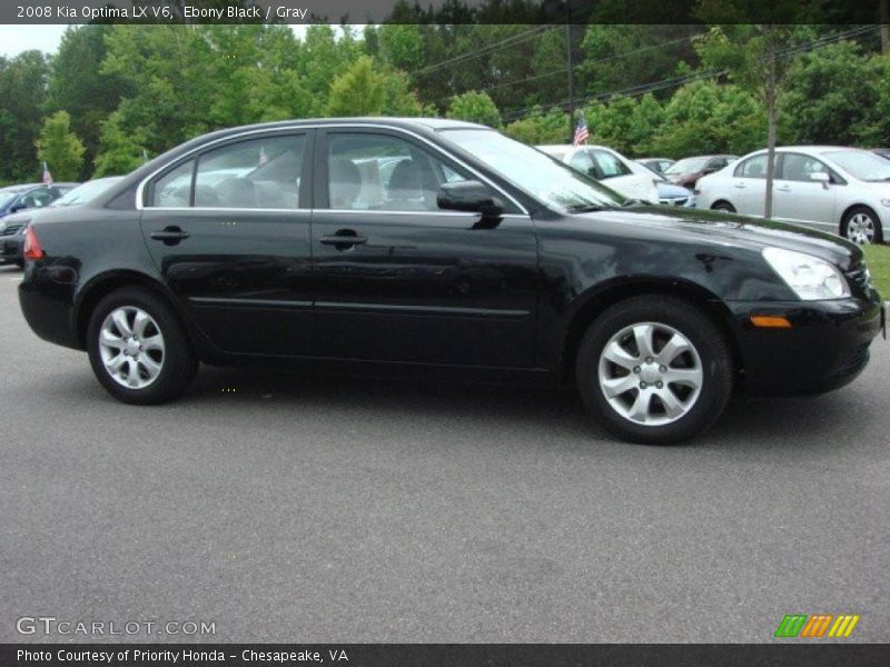 Ebony Black / Gray 2008 Kia Optima LX V6