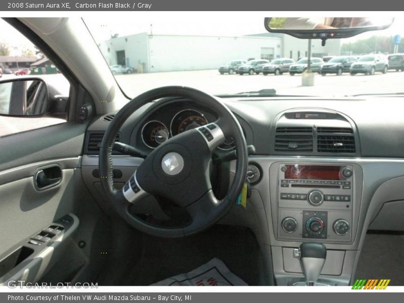 Carbon Flash Black / Gray 2008 Saturn Aura XE
