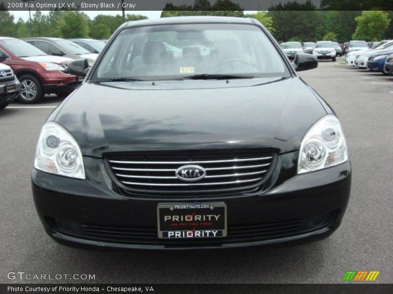 Ebony Black / Gray 2008 Kia Optima LX V6