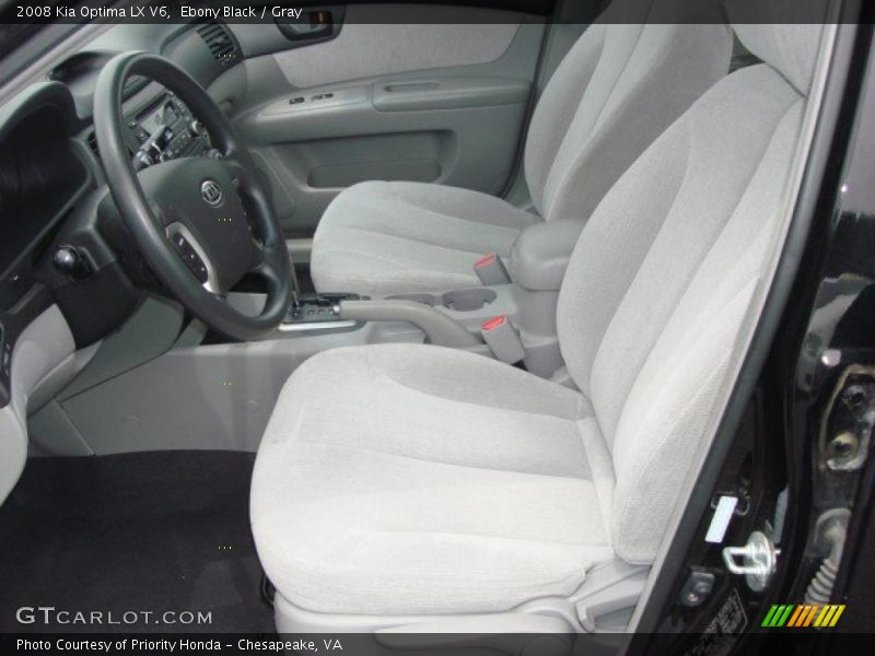 Ebony Black / Gray 2008 Kia Optima LX V6