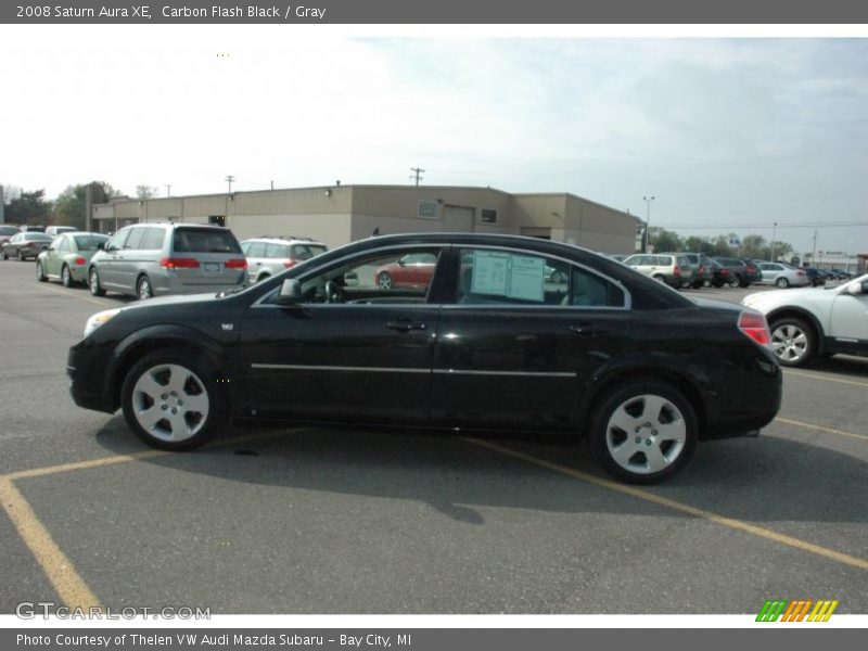 Carbon Flash Black / Gray 2008 Saturn Aura XE