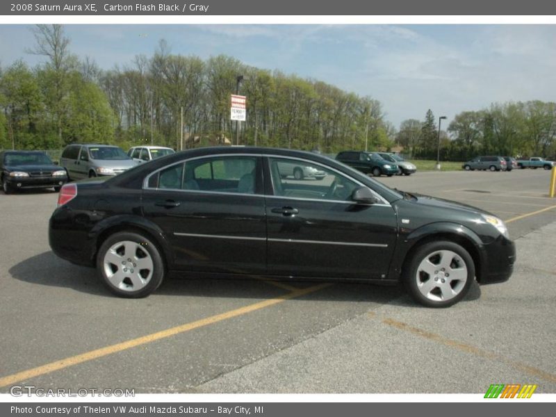Carbon Flash Black / Gray 2008 Saturn Aura XE