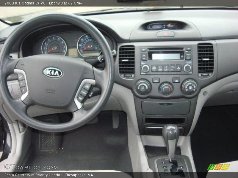 Ebony Black / Gray 2008 Kia Optima LX V6