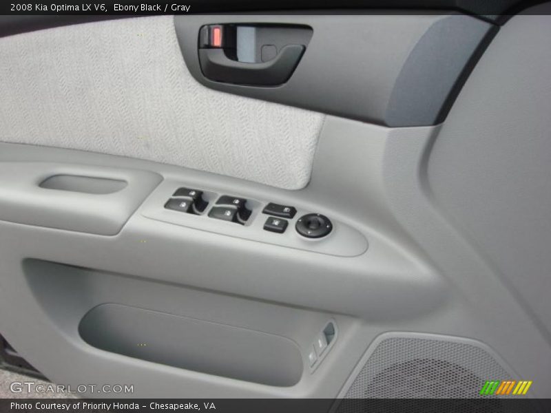 Ebony Black / Gray 2008 Kia Optima LX V6