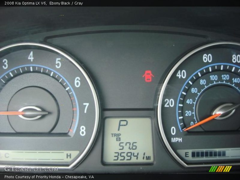 Ebony Black / Gray 2008 Kia Optima LX V6