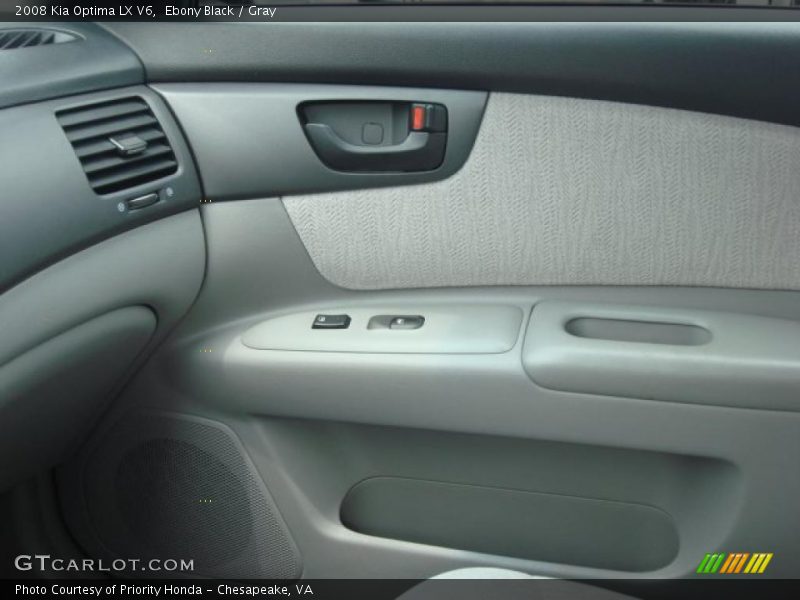 Ebony Black / Gray 2008 Kia Optima LX V6