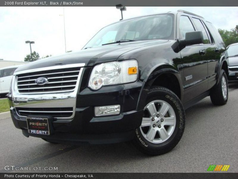 Black / Black/Stone 2008 Ford Explorer XLT