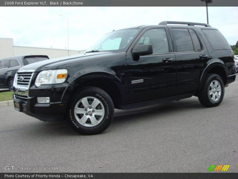 Black / Black/Stone 2008 Ford Explorer XLT