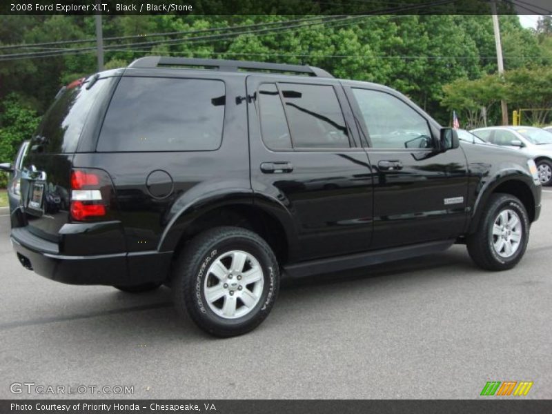 Black / Black/Stone 2008 Ford Explorer XLT