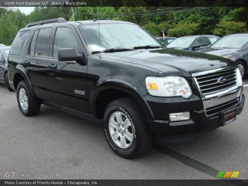Black / Black/Stone 2008 Ford Explorer XLT