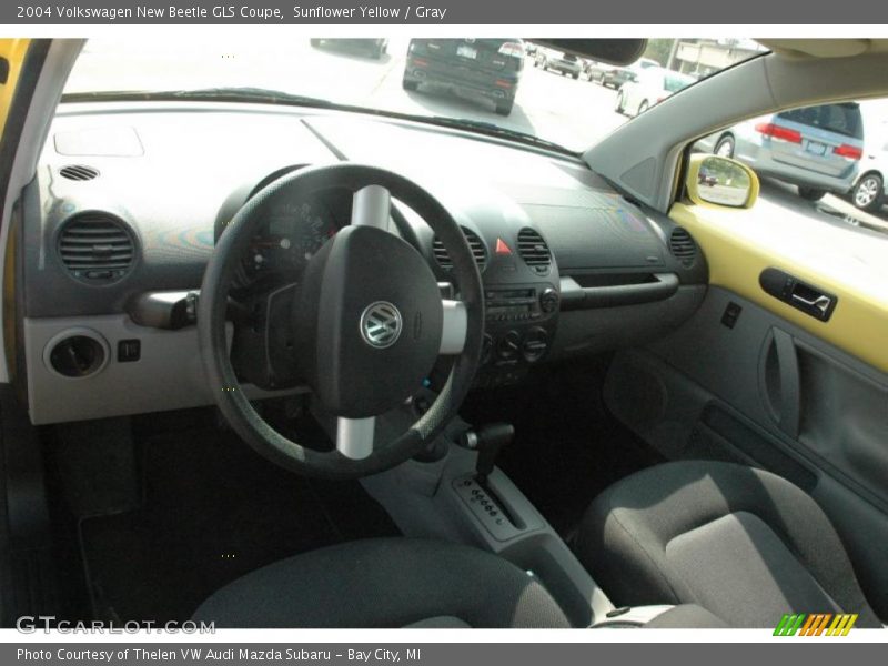 Sunflower Yellow / Gray 2004 Volkswagen New Beetle GLS Coupe
