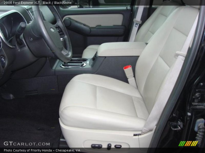 Black / Black/Stone 2008 Ford Explorer XLT