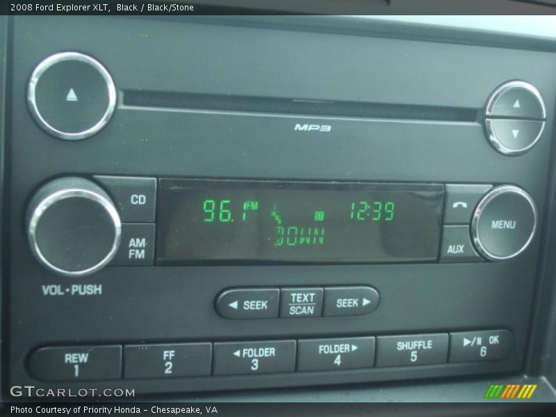 Black / Black/Stone 2008 Ford Explorer XLT