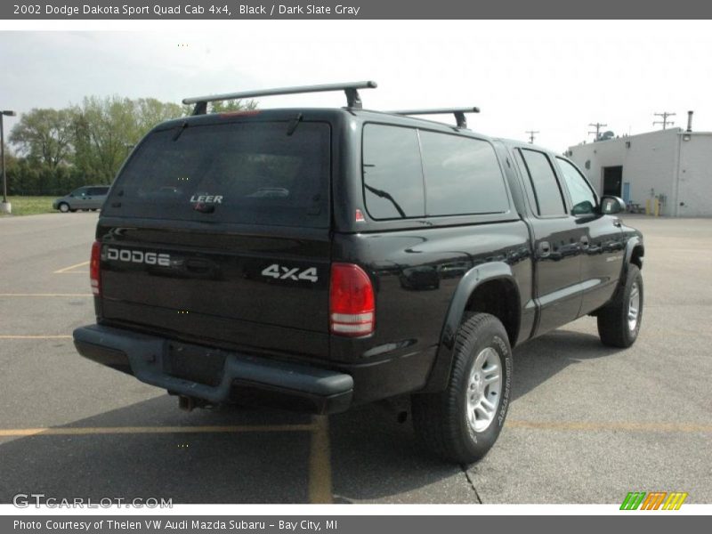 Black / Dark Slate Gray 2002 Dodge Dakota Sport Quad Cab 4x4