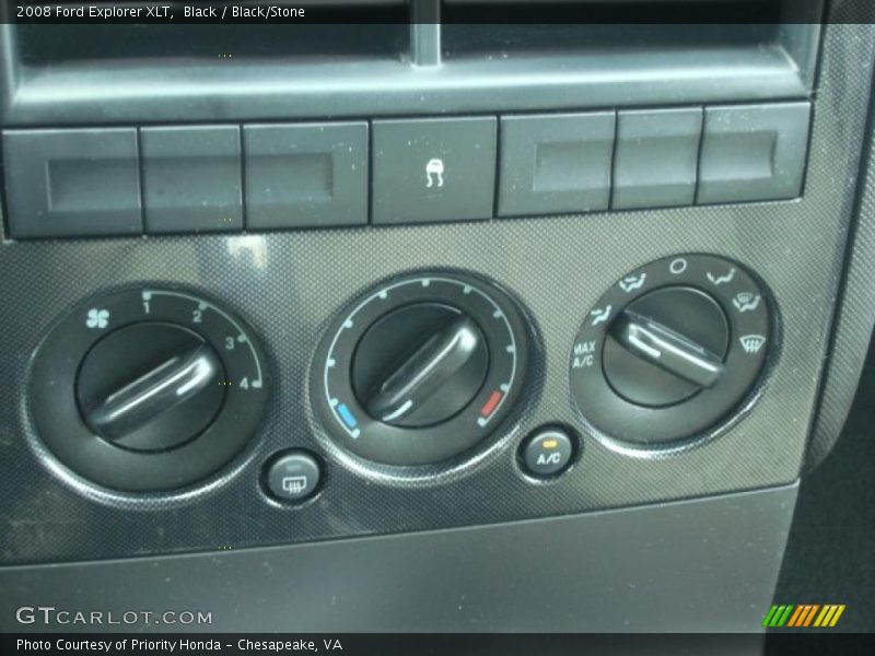 Black / Black/Stone 2008 Ford Explorer XLT