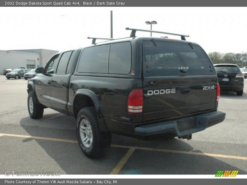 Black / Dark Slate Gray 2002 Dodge Dakota Sport Quad Cab 4x4
