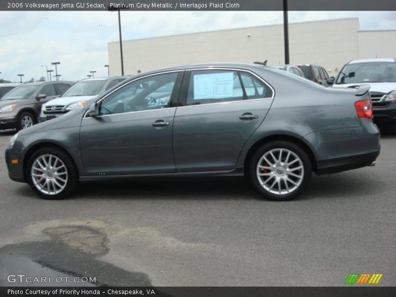 Platinum Grey Metallic / Interlagos Plaid Cloth 2006 Volkswagen Jetta GLI Sedan