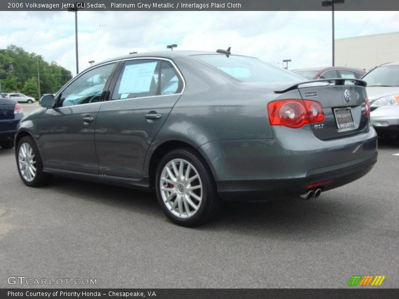Platinum Grey Metallic / Interlagos Plaid Cloth 2006 Volkswagen Jetta GLI Sedan