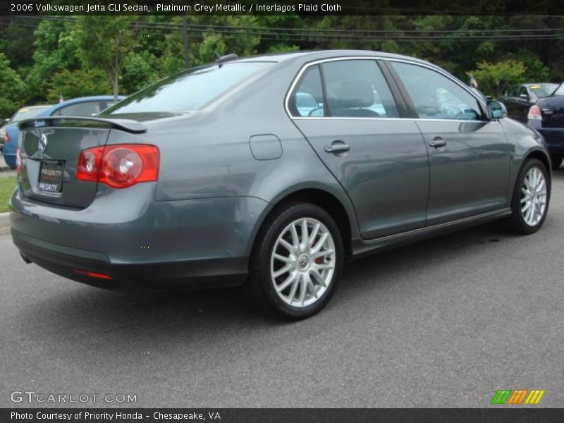 Platinum Grey Metallic / Interlagos Plaid Cloth 2006 Volkswagen Jetta GLI Sedan