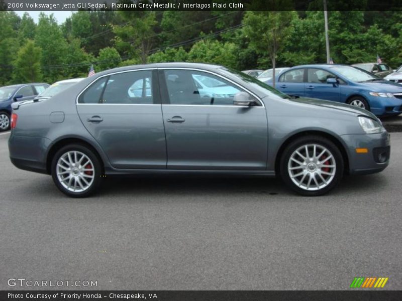 Platinum Grey Metallic / Interlagos Plaid Cloth 2006 Volkswagen Jetta GLI Sedan