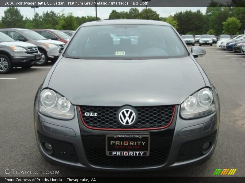 Platinum Grey Metallic / Interlagos Plaid Cloth 2006 Volkswagen Jetta GLI Sedan