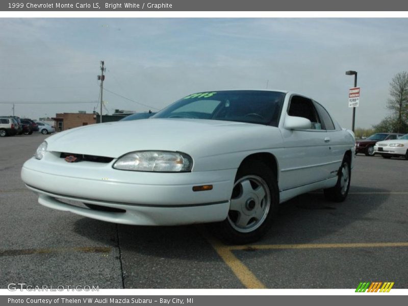 Bright White / Graphite 1999 Chevrolet Monte Carlo LS