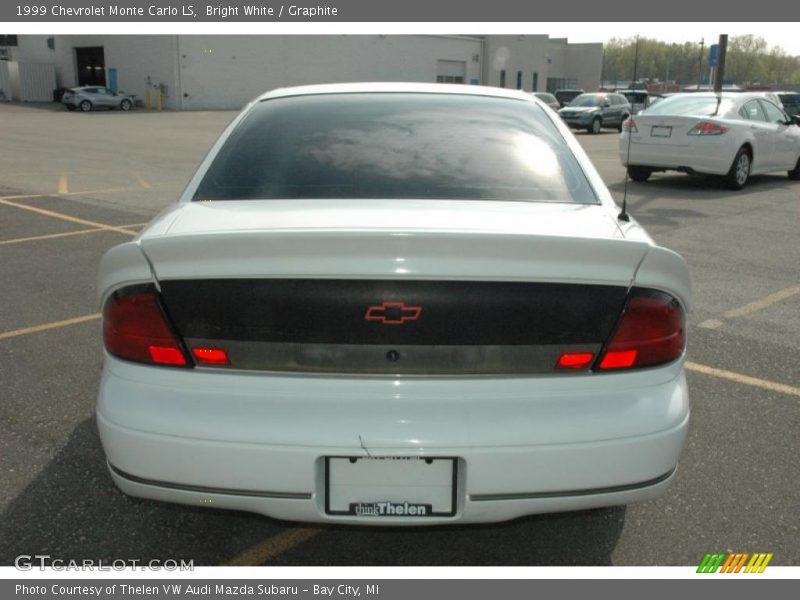 Bright White / Graphite 1999 Chevrolet Monte Carlo LS