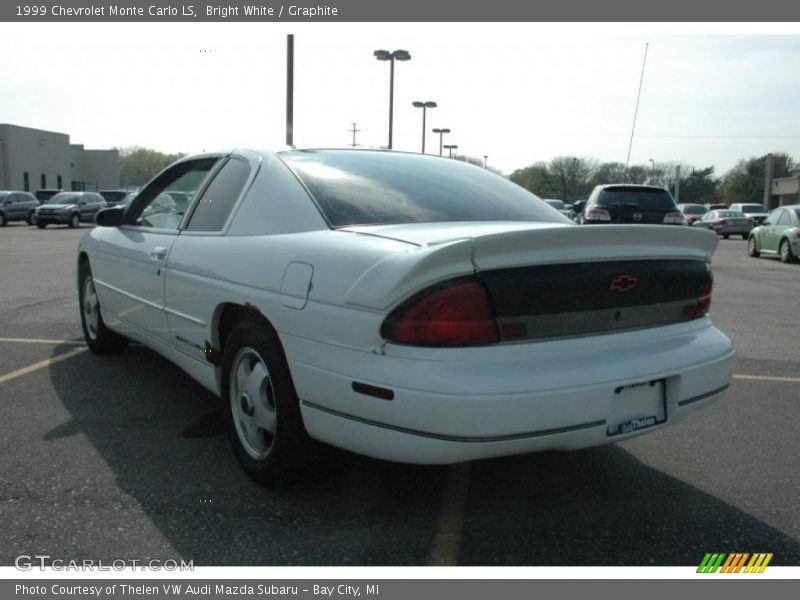 Bright White / Graphite 1999 Chevrolet Monte Carlo LS