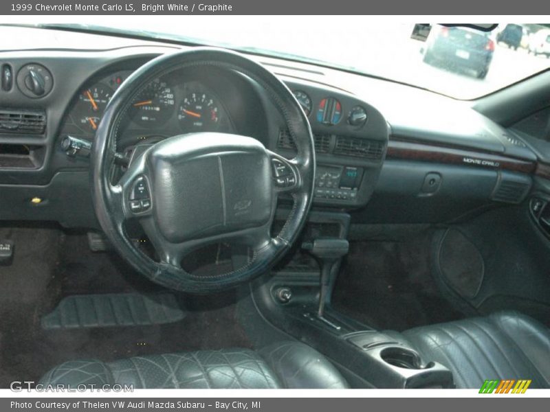 Bright White / Graphite 1999 Chevrolet Monte Carlo LS