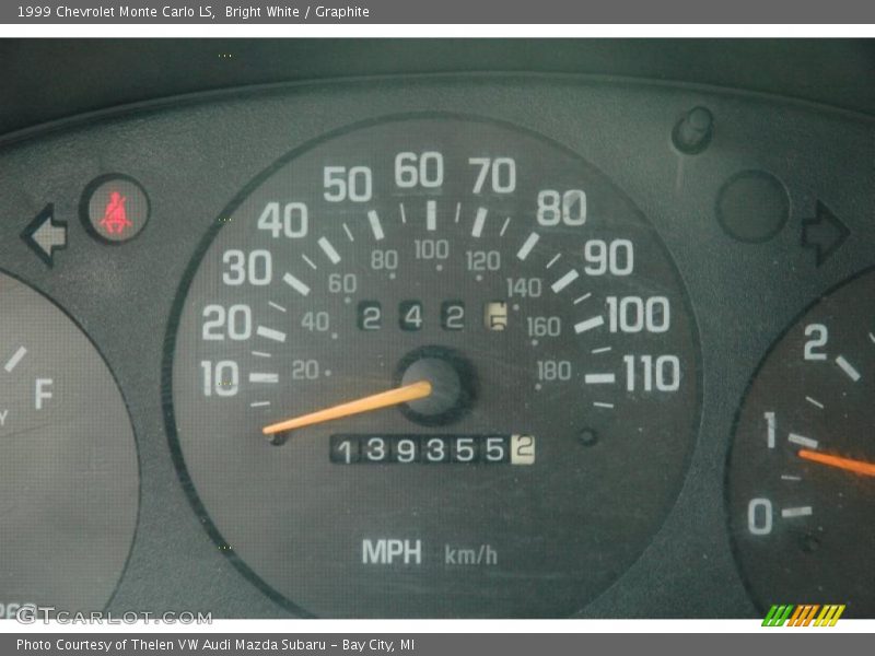 Bright White / Graphite 1999 Chevrolet Monte Carlo LS