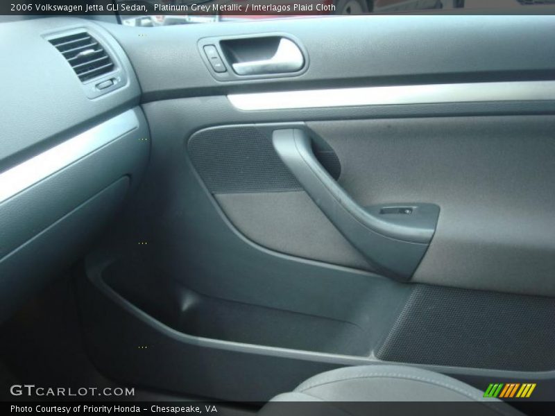 Platinum Grey Metallic / Interlagos Plaid Cloth 2006 Volkswagen Jetta GLI Sedan