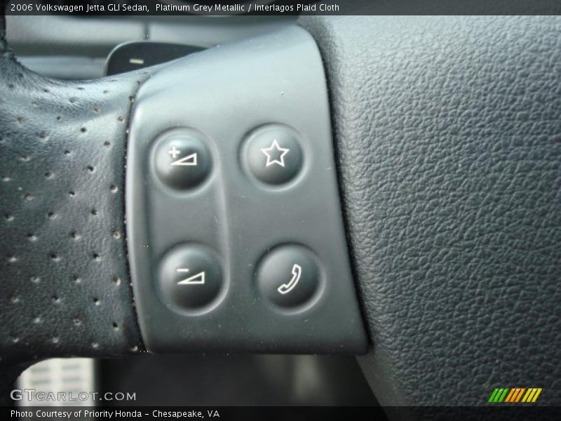 Platinum Grey Metallic / Interlagos Plaid Cloth 2006 Volkswagen Jetta GLI Sedan