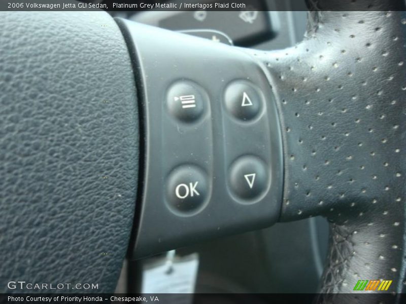 Platinum Grey Metallic / Interlagos Plaid Cloth 2006 Volkswagen Jetta GLI Sedan