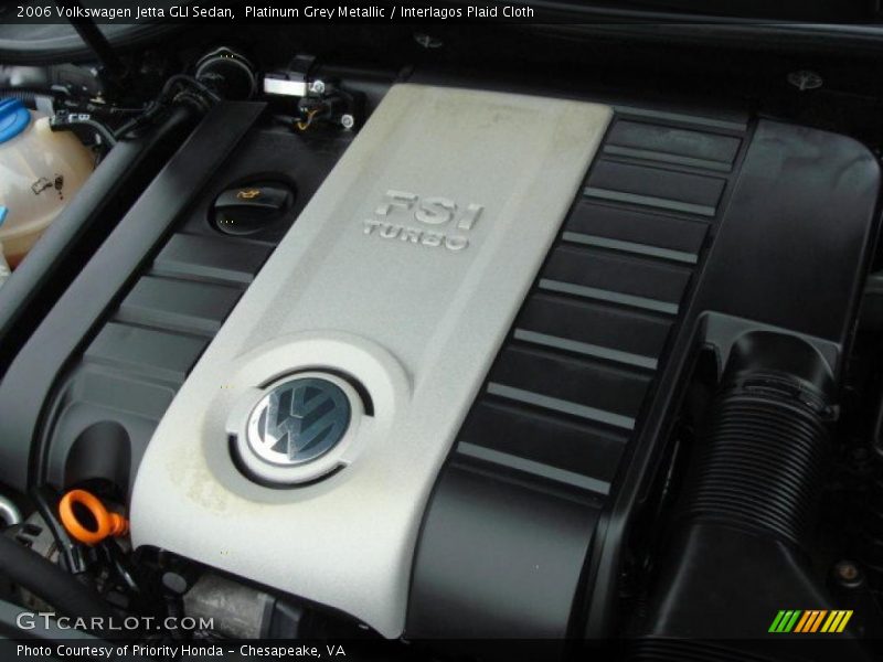 Platinum Grey Metallic / Interlagos Plaid Cloth 2006 Volkswagen Jetta GLI Sedan