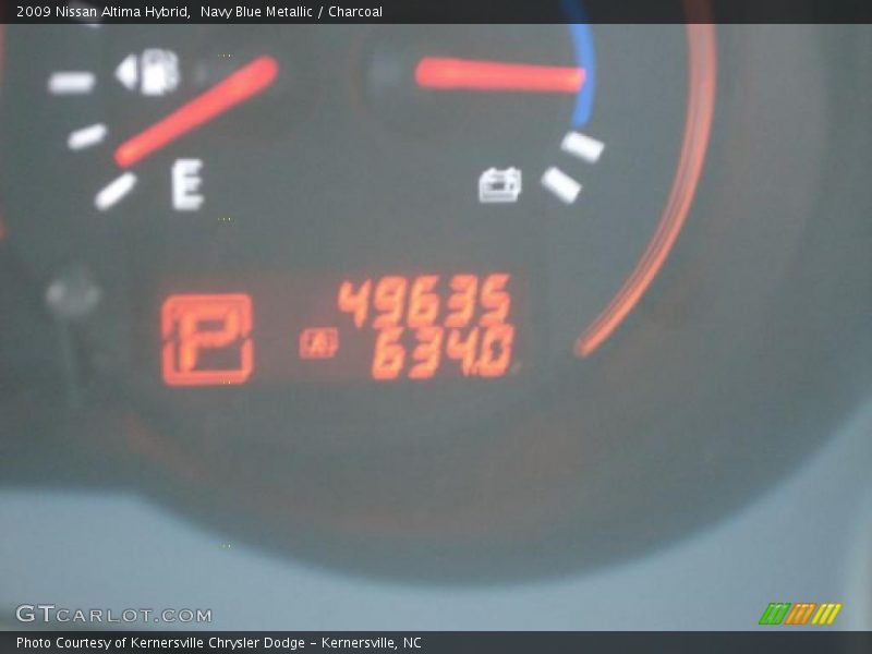 Navy Blue Metallic / Charcoal 2009 Nissan Altima Hybrid