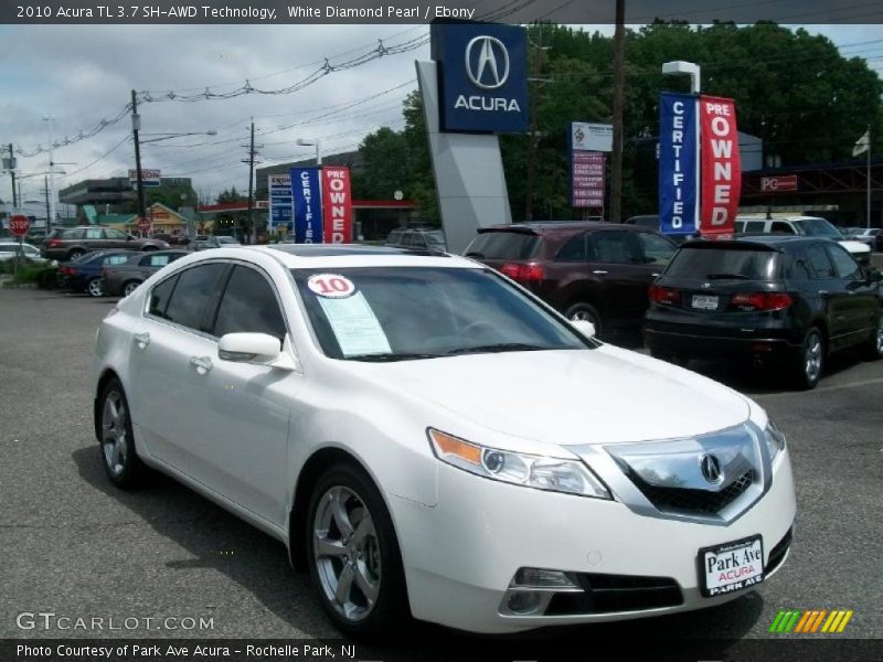 White Diamond Pearl / Ebony 2010 Acura TL 3.7 SH-AWD Technology