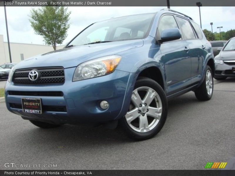 Pacific Blue Metallic / Dark Charcoal 2007 Toyota RAV4 Sport
