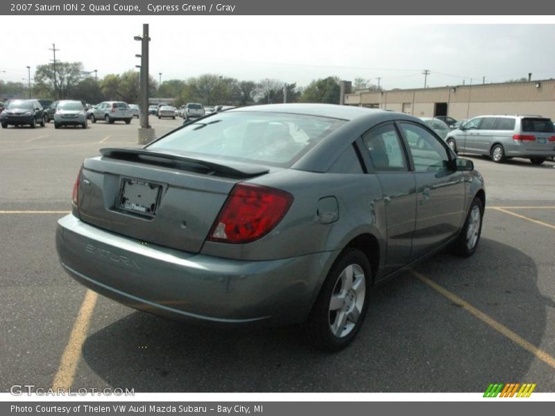 Cypress Green / Gray 2007 Saturn ION 2 Quad Coupe