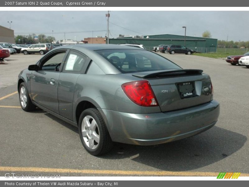 Cypress Green / Gray 2007 Saturn ION 2 Quad Coupe