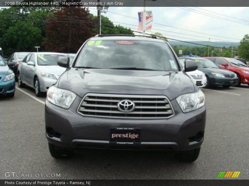 Magnetic Gray Metallic / Ash Gray 2008 Toyota Highlander 4WD