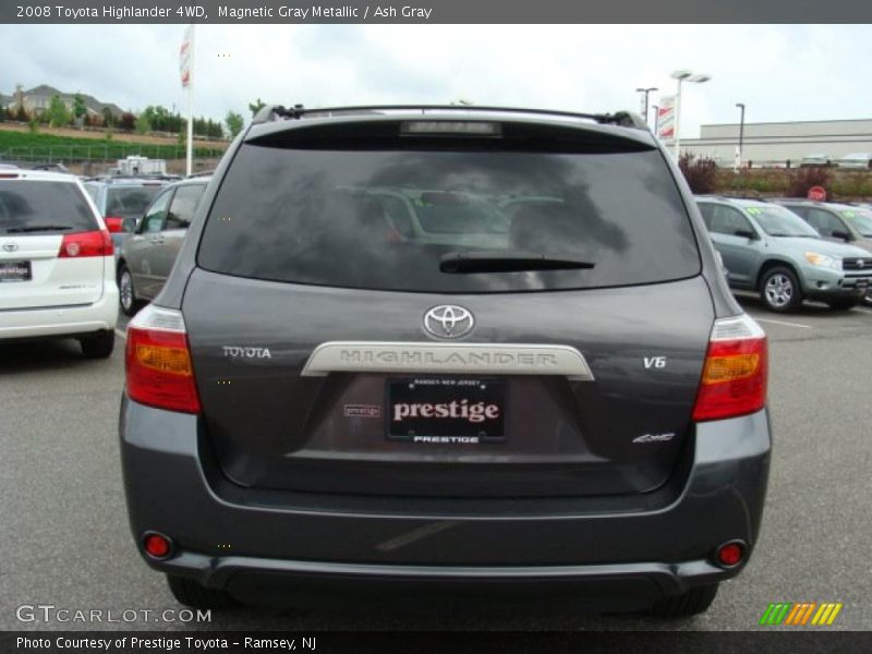 Magnetic Gray Metallic / Ash Gray 2008 Toyota Highlander 4WD