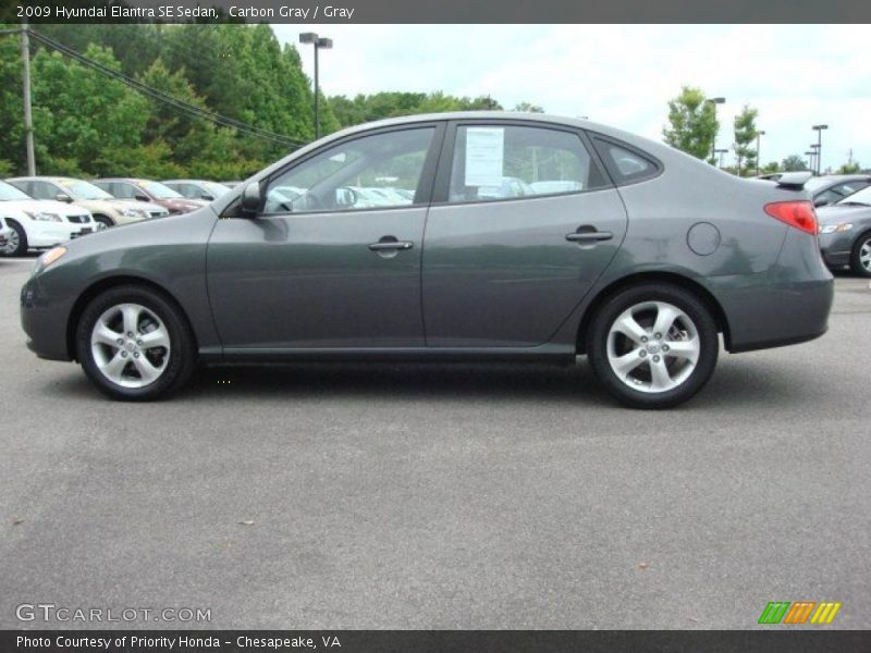Carbon Gray / Gray 2009 Hyundai Elantra SE Sedan