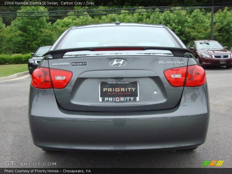 Carbon Gray / Gray 2009 Hyundai Elantra SE Sedan